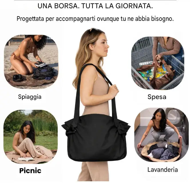 ZANOVO - La borsa che raccoglie in pochi secondi